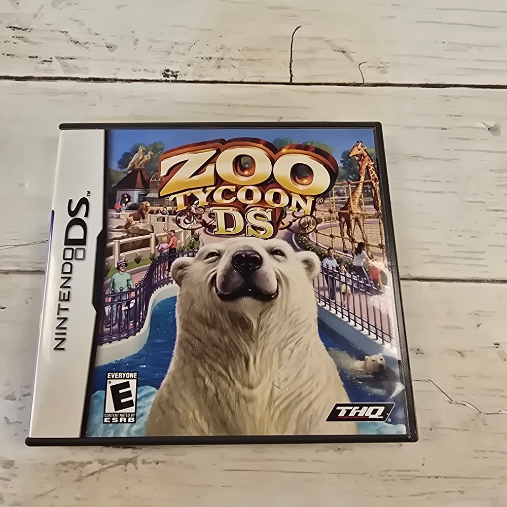 Zoo Tycoon DS Nintendo DS Game Complete CIB THQ Simulation Strategy NTR-AZTE-USA